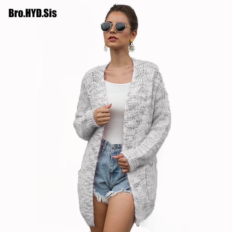 

Кардиган женский жаккардовый, с длинным рукавом, бежевый, серый