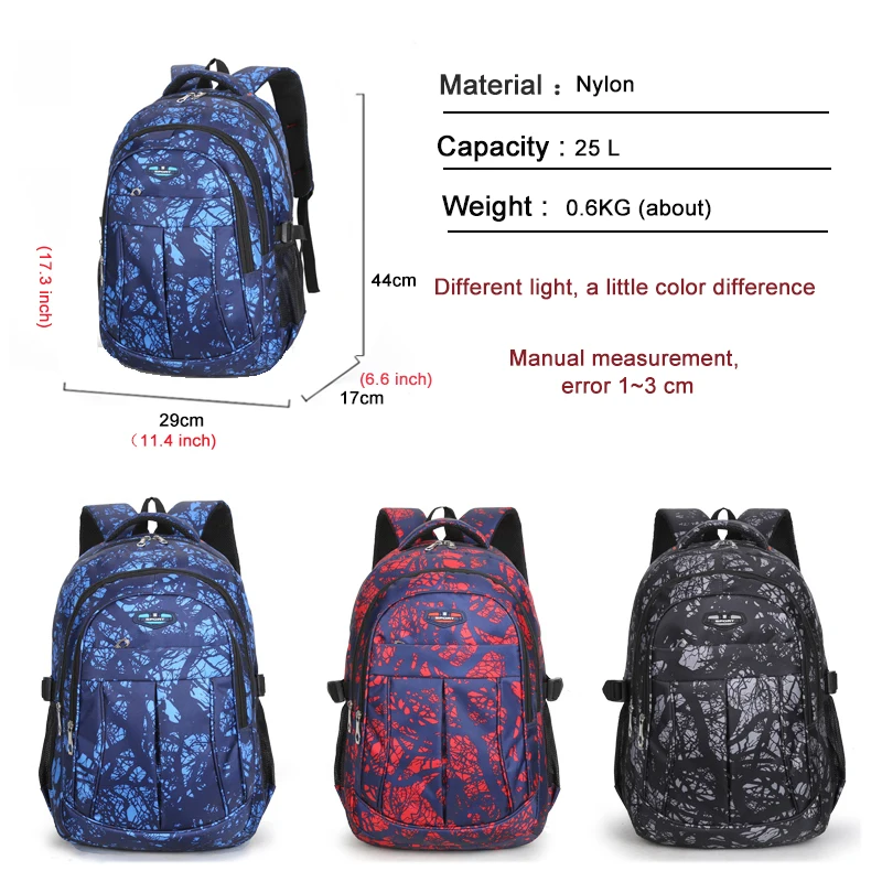 Камуфляжный Большой Вместительный уличный спортивный рюкзак Студенческая сумка