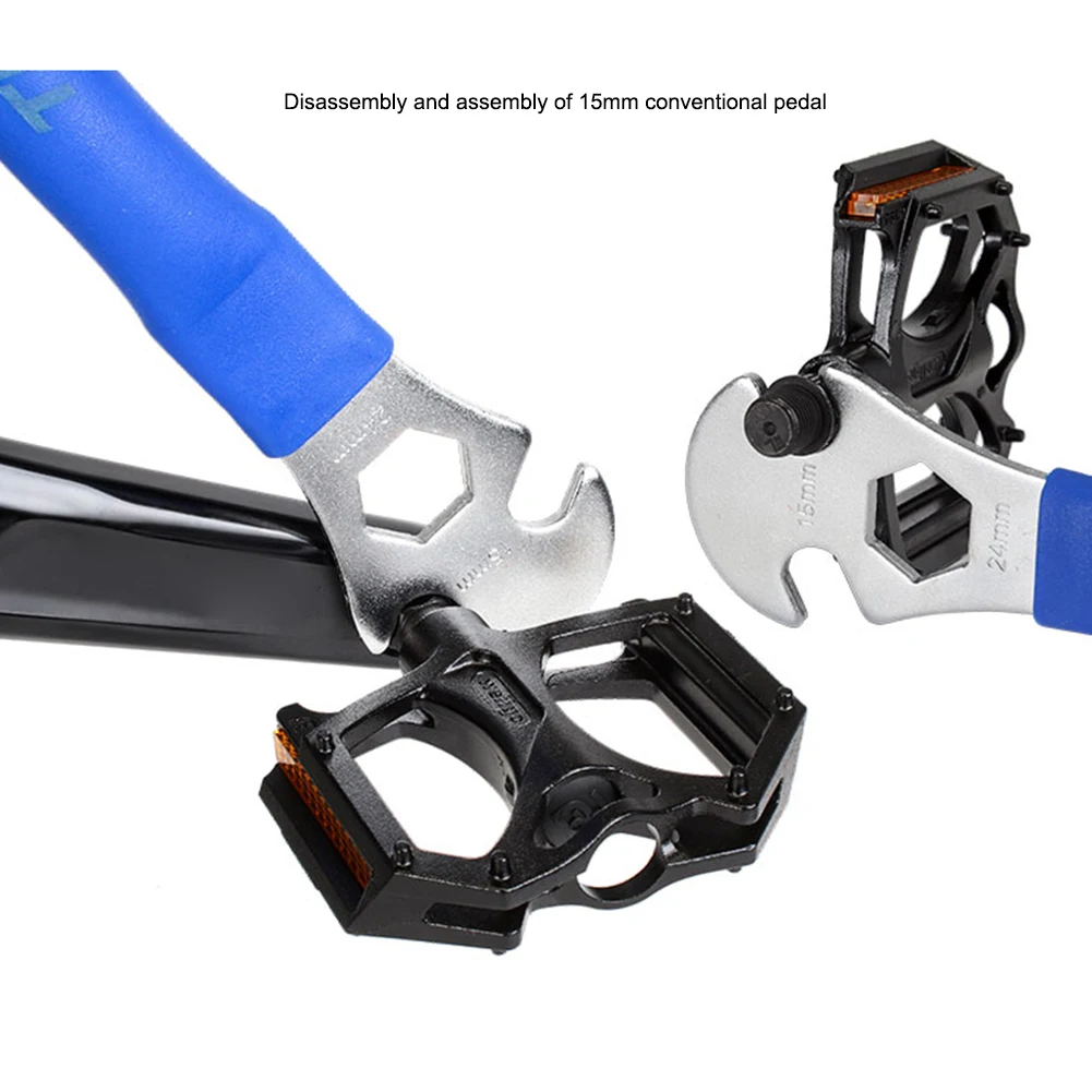 

Гаечный ключ TOOPRE для велосипеда, противоскользящий инструмент для ремонта педалей дорожного и горного велосипеда
