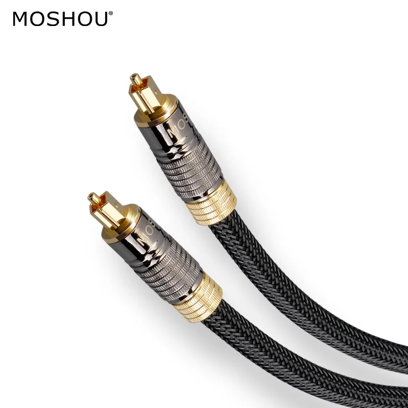Digital Optical Audio Cable DTS Sound 5.1 7.1 Oxyacid Free Copper Fiber for Amplifier TV Blueray PS5 XBOX DVD 4m 5m