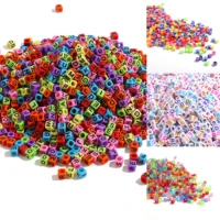 6mm acrylic smiley face bead string material hand diy woven bracelet necklace accessories beads 100