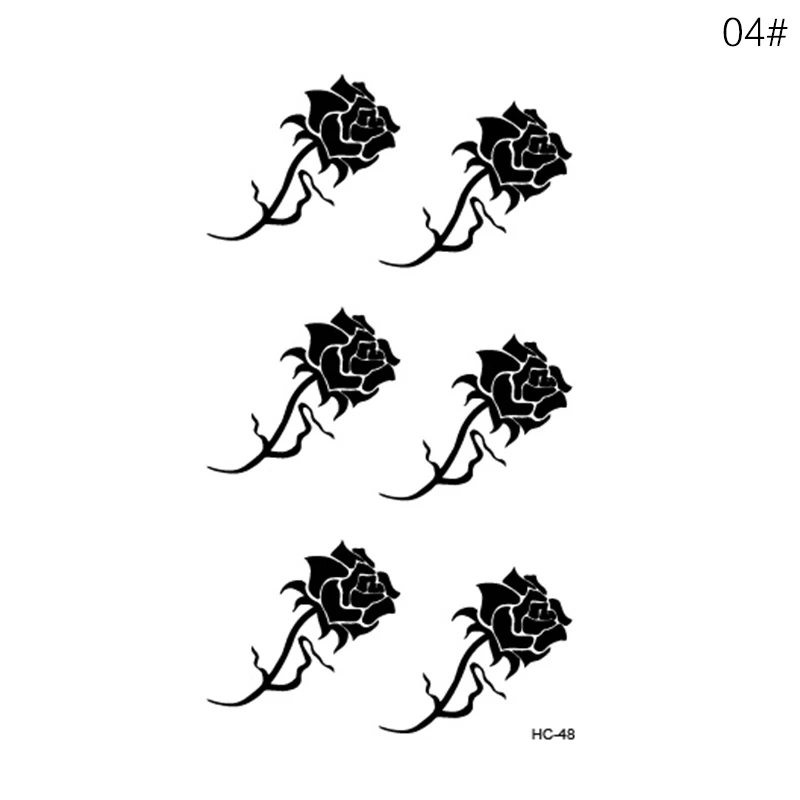 

Waterproof Temporary Tattoo Sticker Butterfly Feather Cat Rose Fake Tatto Flash Tatoo leg Arm hand foot tatouage For Girl Women