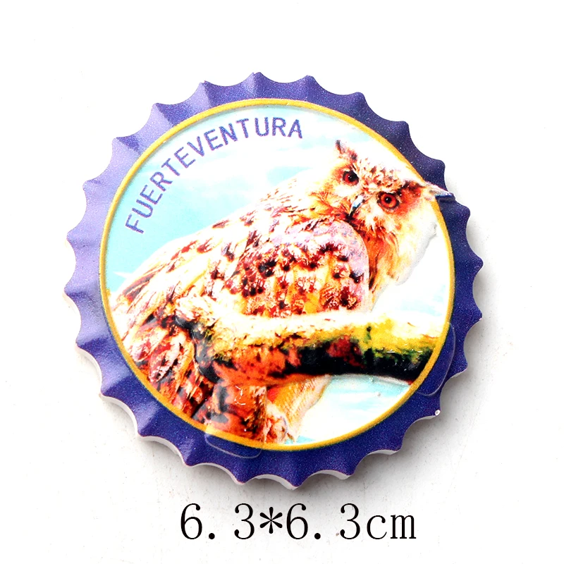 1 шт. Горячий смолы 3D магнит для холодильника Fuerteventura Madrid Испания сувенир Наклейка на магнитный холодильник для домашнего декора.