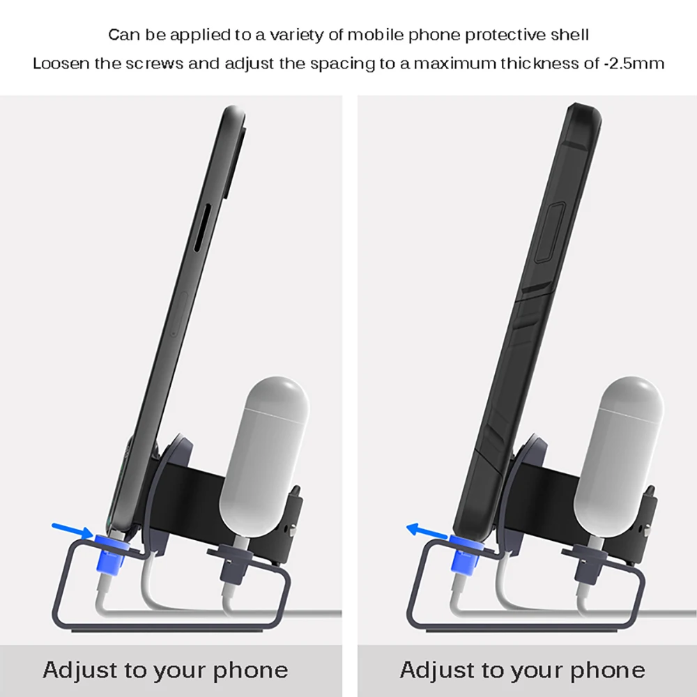 

NEW Aluminum 3 in 1 Charging Dock For iPhone X XR XS Max 8 7 Apple Watch Charger Holder For iWatch Mount Stand Dock Station