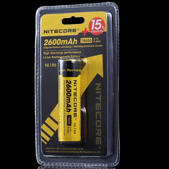 NITECORE Новый I2 Intelli зарядное устройство oled экран + 18650 2600 мАч NL1826 3 7 V 9.6Wh