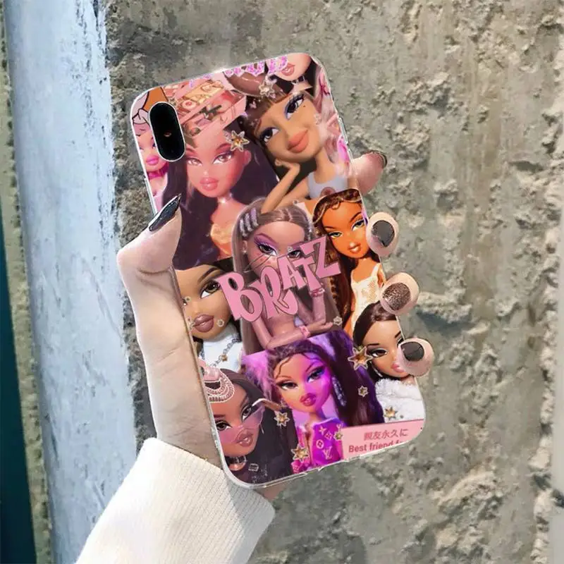 TOPLBPCS lovely Doll Bratz Soft Rubber Phone Cover for iPhone 8 7 6 6S Plus X 5S SE 2020 XR 11 12 pro XS MAX | Мобильные телефоны и