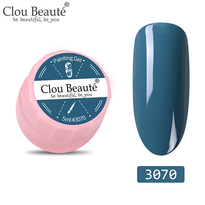 3070 Clou Beaute 72 цвета гель-краска УФ/светодиодный гель для ногтей замачиваемый дизайн ногтей светодиодный лак для ногтей УФ-гель для ногтей DIY Краска паук гель лак - Цвет: 3070