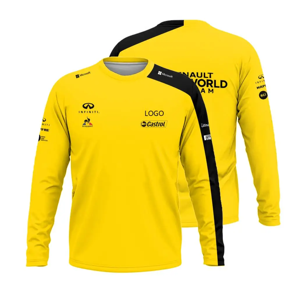 

The Latest F1 Formula One Long Sleeve T-Shirt 3D Top F1 Facing Shirt Breathable Quick Drying Short Sleeve Team Clothing For Team
