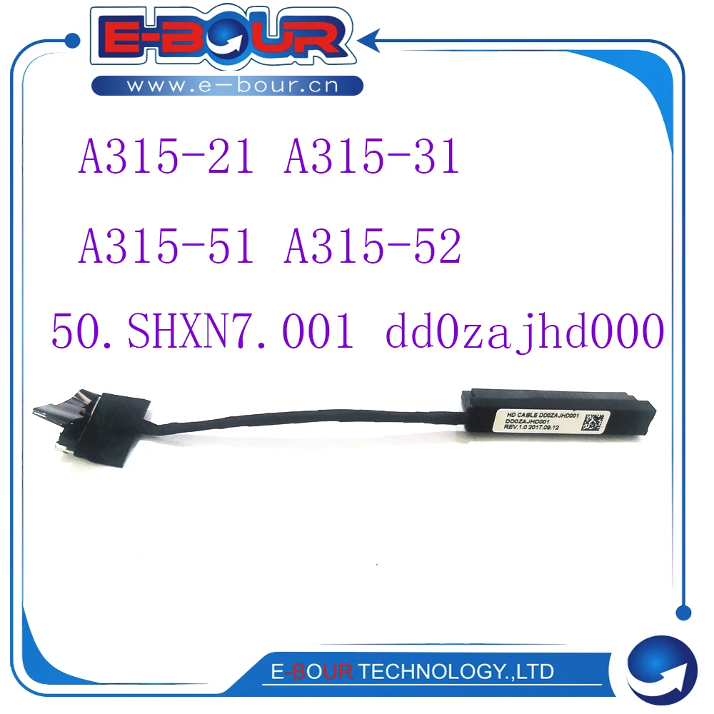 

Hard Drive Disk SATA Connector For Acer Aspire A315-21 A315-31 A315-51 A315-52 A314-32-C00A DD0ZAJHD000 50.GNPN7.005 HDD Cable