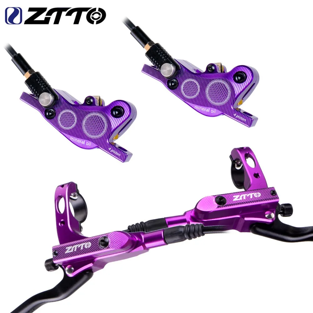 

MTB Hydraulic Brakes Set For Bicycle Disc 4 Pushes Piston Mountain Bike Brake Pad Calliperplate Front Rear Handle M840 Bicicleta