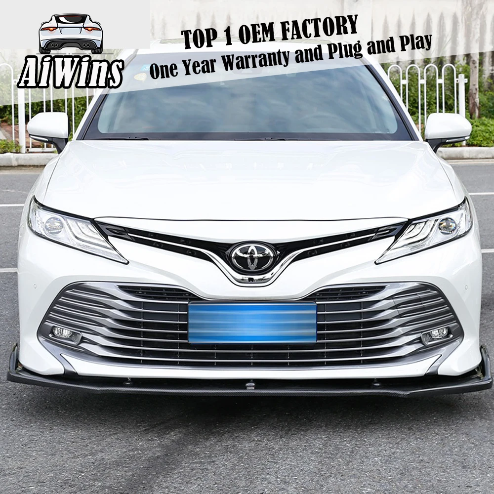Aiwins автомобильный Стайлинг для Toyota Camry 2018 2019 передний бампер диффузор защитный