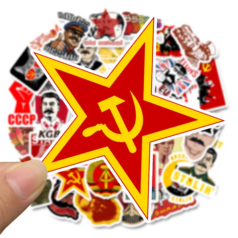 50 шт. смешанный Сталин СССР CCCP плакат стикер s для DIY ноутбука багаж Холодильник Дверь мотоцикл Декор
