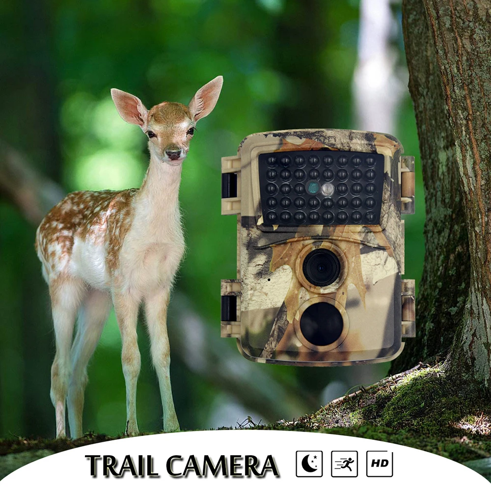 

Mini Trail Camera 12MP HD Infrared Hunting Game Camera with Night Vision Waterproof Surveillance Tracking Camera
