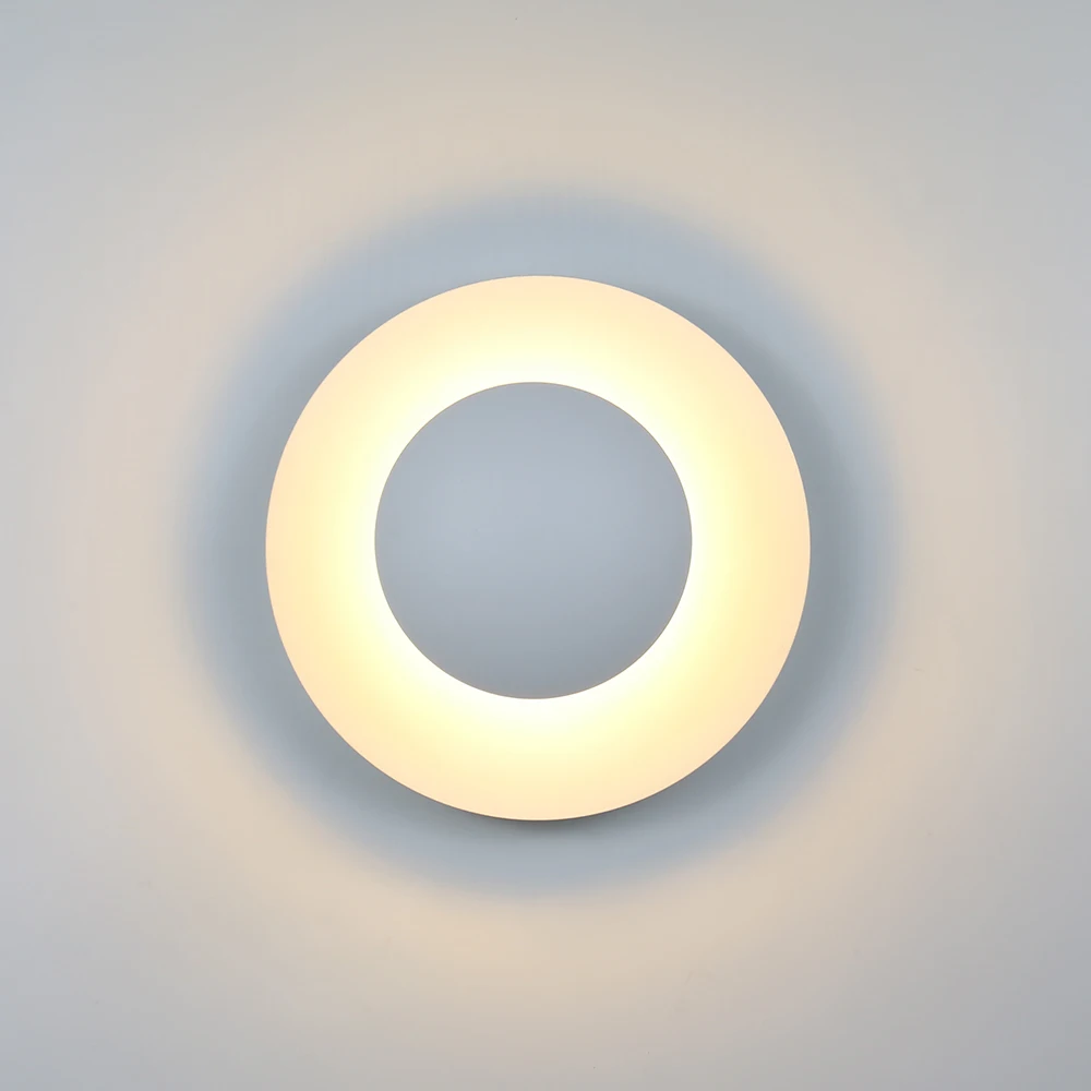 Светодиодный настенный светильник s современный с вилкой в помещении Круглый 10