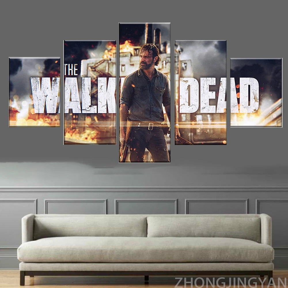 5 шт. Ходячие мертвецы Сезон 8 Рик фотообои картины для гостиной мальчик спальня