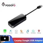 Умный ключ Podofo для Apple CarPlayAndroid, USB-адаптер Siri, голосовое управление