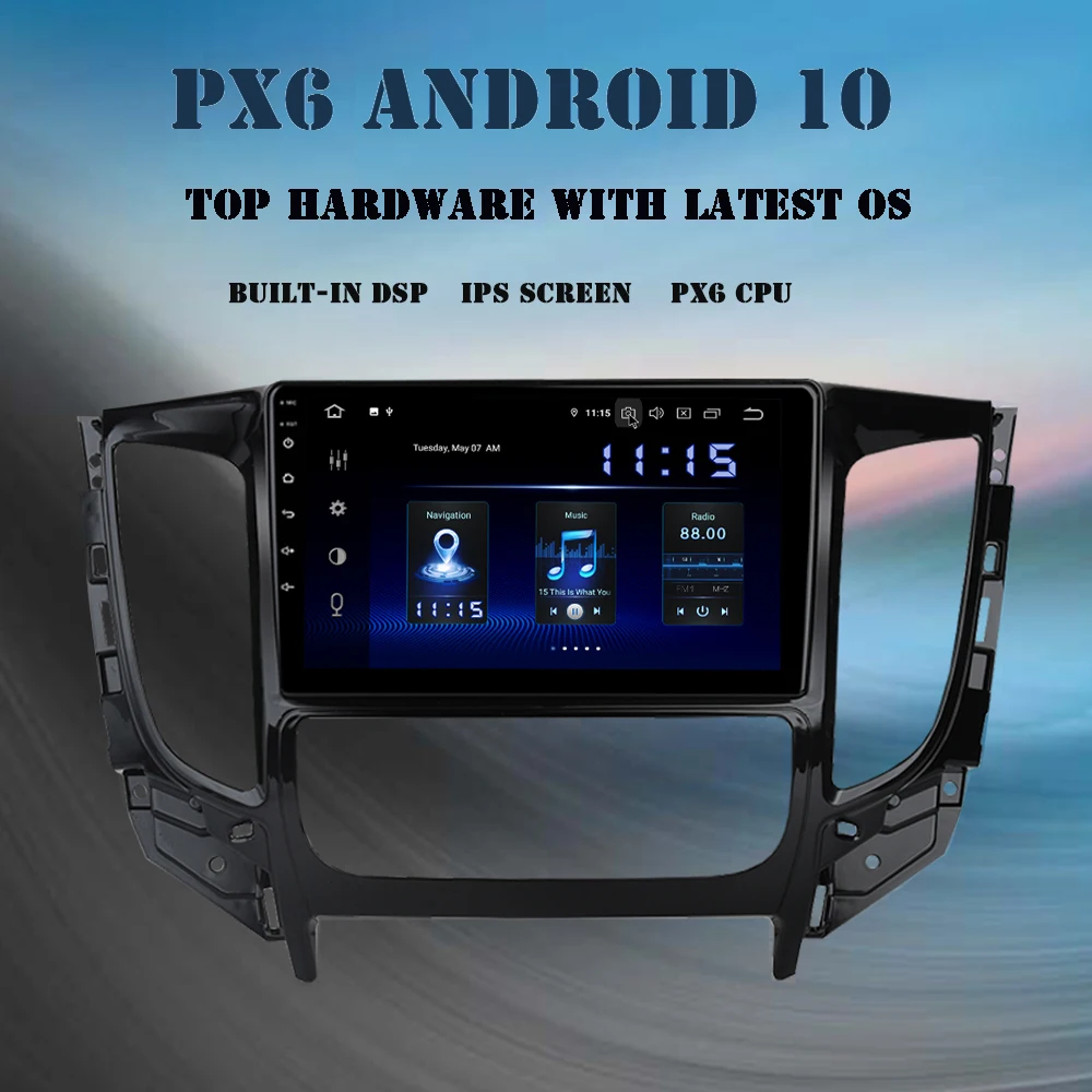 Dasaita 9 &quotAndroid 10 0 автомобильное радио для Mitsubishi Triton 2015 2016 2017 2018 DSP мультимедийный