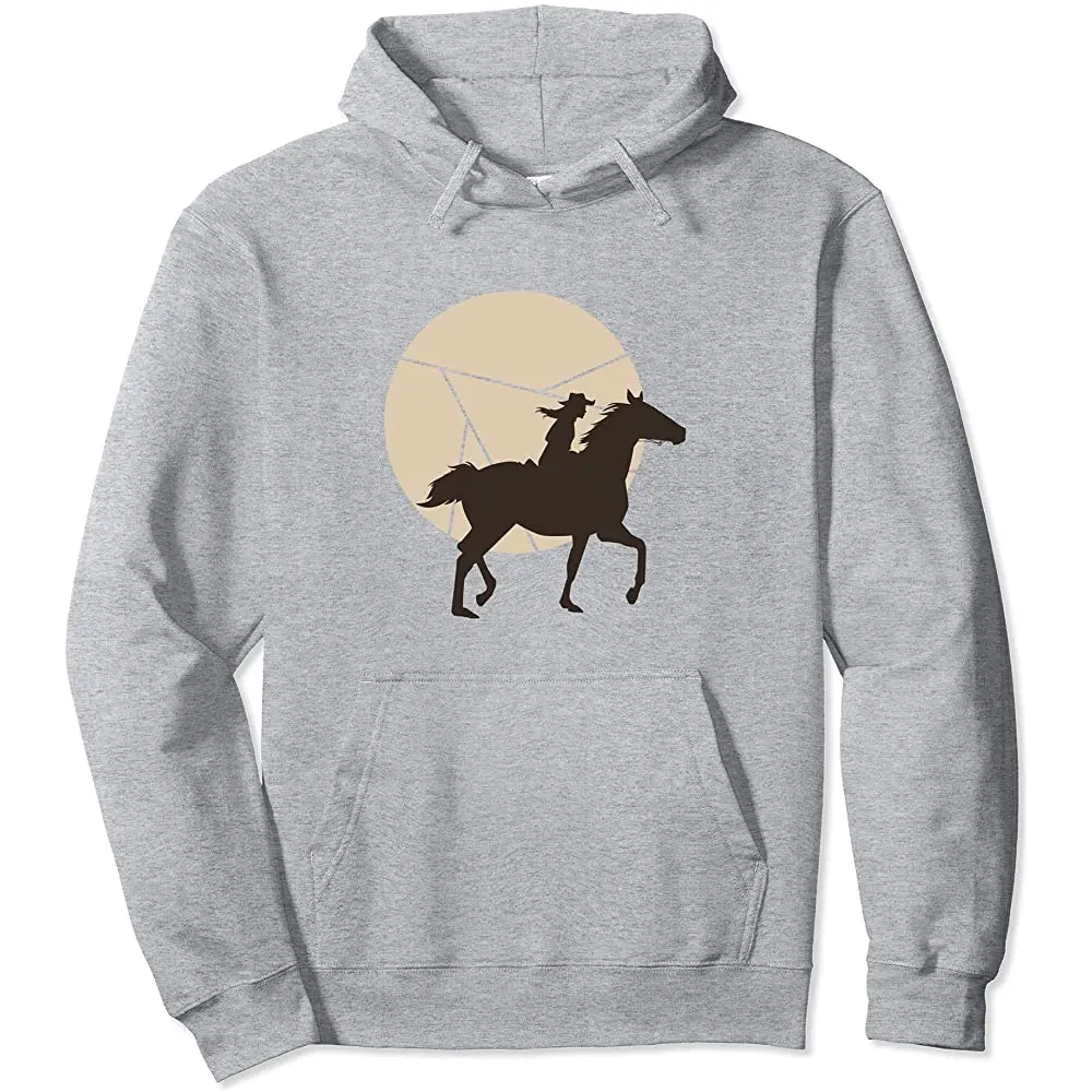 

Винтажный пуловер с капюшоном для верховой езды в западном стиле