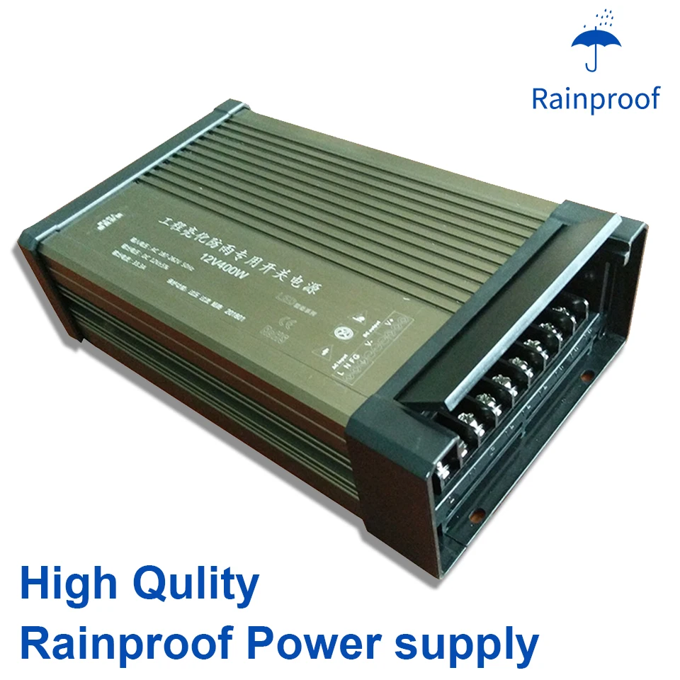 Светодиодный уличный адаптер питания с защитой от дождя DC5V 12V 24V 5A 8.5A 12.5A 20A 25A 33A