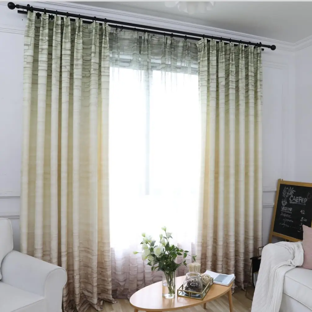 Современная Скандинавская простая занавеска для гостиной впечатляющая