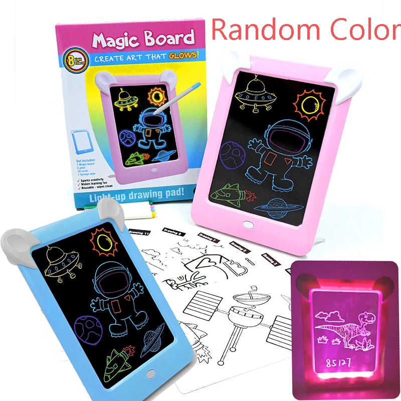 Светящийся магический коврик светильник в виде планшета для рисования