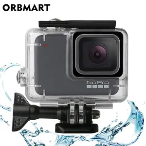 Чехол для камеры Go Pro Hero 7, водонепроницаемый, серебристый, белый, 45 м