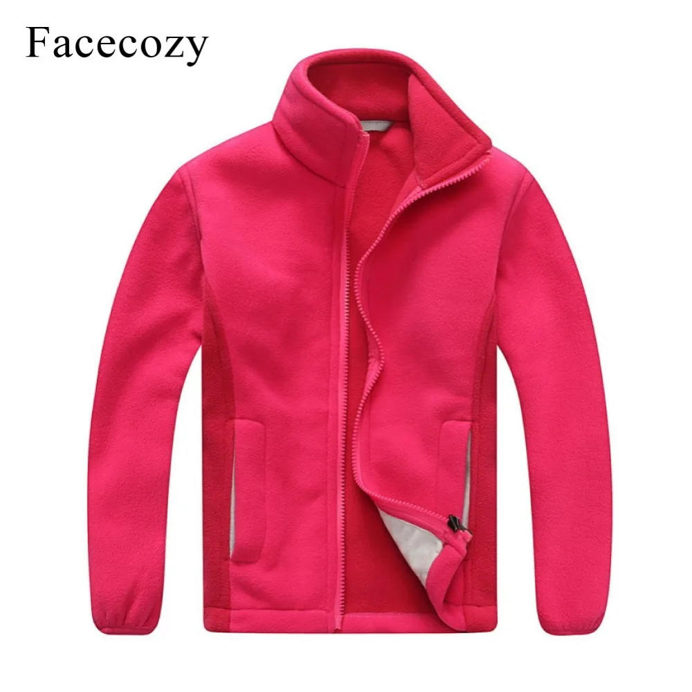 Детское зимнее плотное теплое флисовое пальто Facecozy антистатические походные