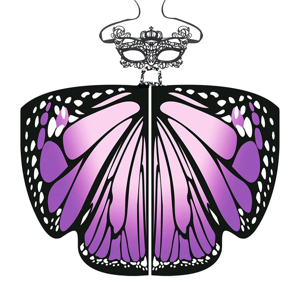 Belly Dance Butterfly Wings Shawl Dresses for Women Girls Dancing Fairy Carnival Costume Party Decor Foulard Femme Dropshipping# | Дом и сад