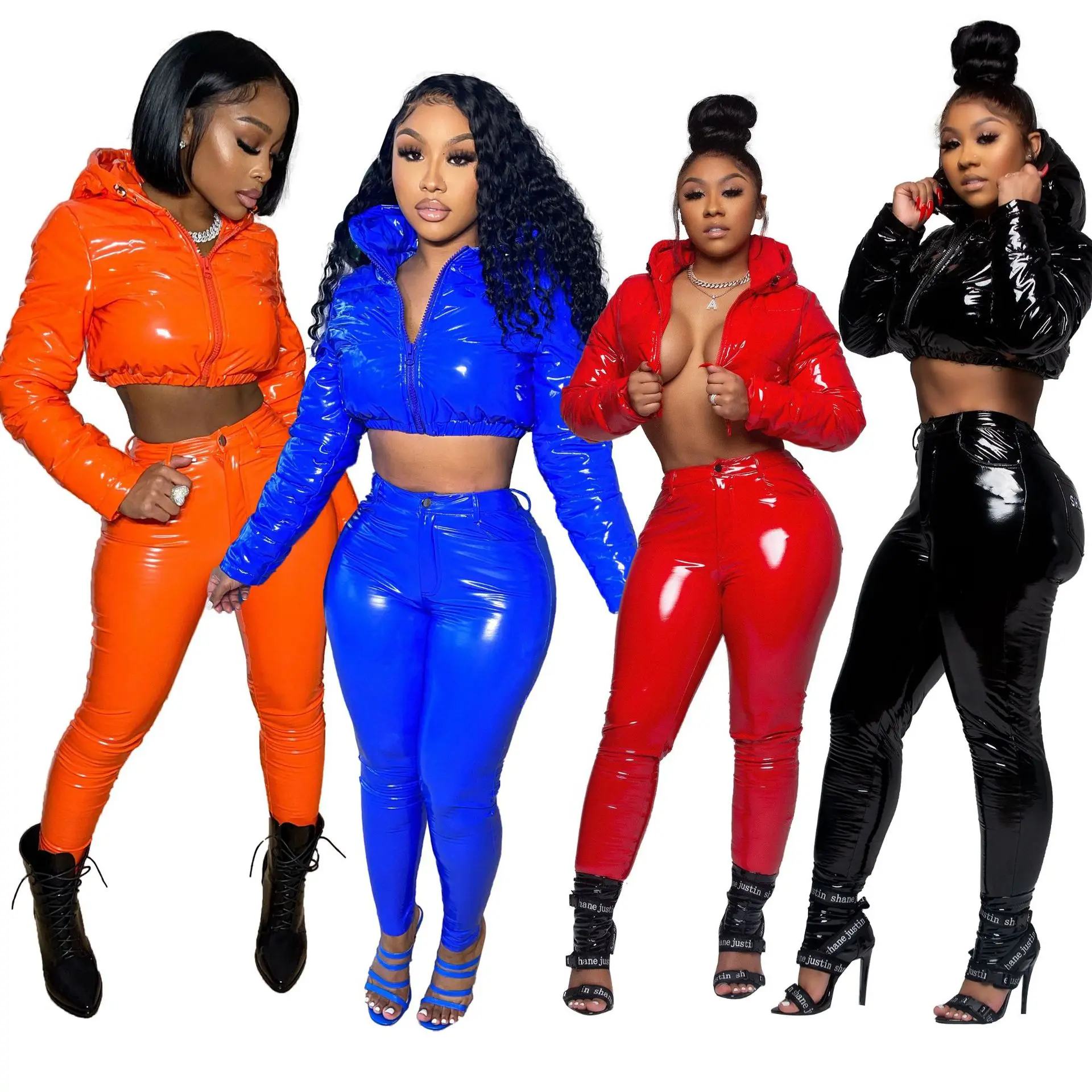 

Женское хлопковое пальто с открытым пупком, Осень-зима 2021