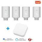 Умный привод радиатора ZigBee3.0, программируемый термостатический клапан радиатора, регулятор температуры, голосовое управление через Alexa