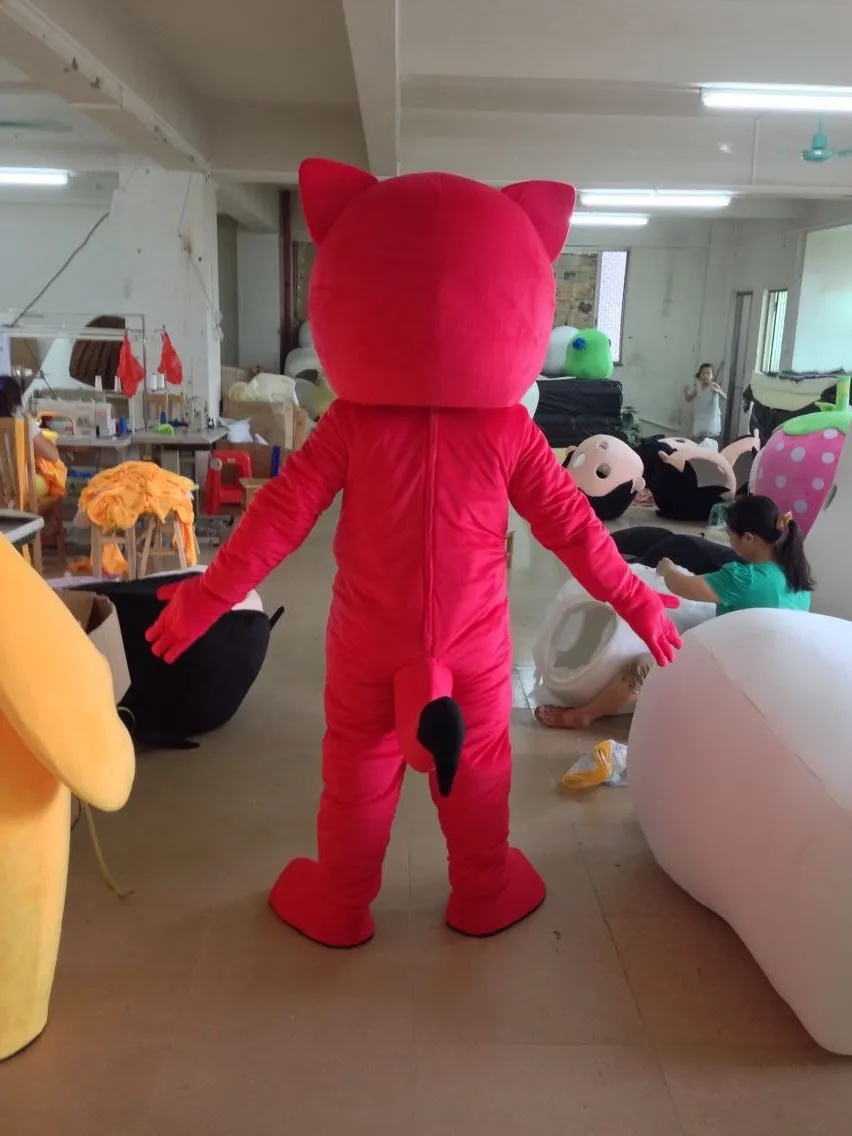 Классическая версия красный костюм лисы маскота для взрослых на Хэллоуин день