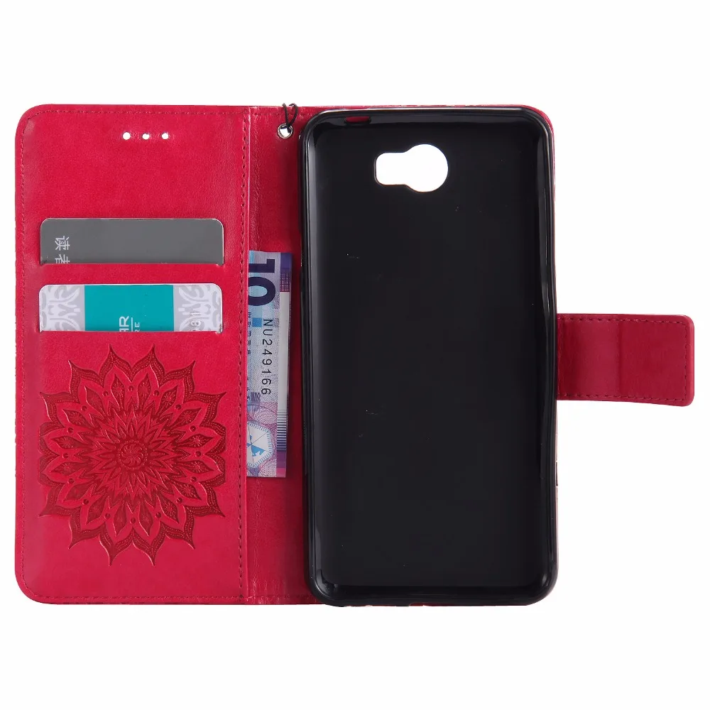 Телефон Etui для Coque huawei Y5 II чехол кожаный бумажник откидная крышка Huwawei Ascend Y5II 2 Y6