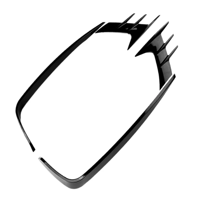 

Bright Black Front Fog Lights Light Lamp Eyebrow Cover Trim for Honda Accord 2018-2020