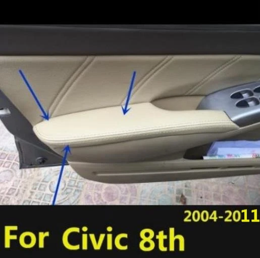 Для Honda Civic 8 2004 2005 2006 2007 -2011 Защитная панель из микрофибры для подлокотника