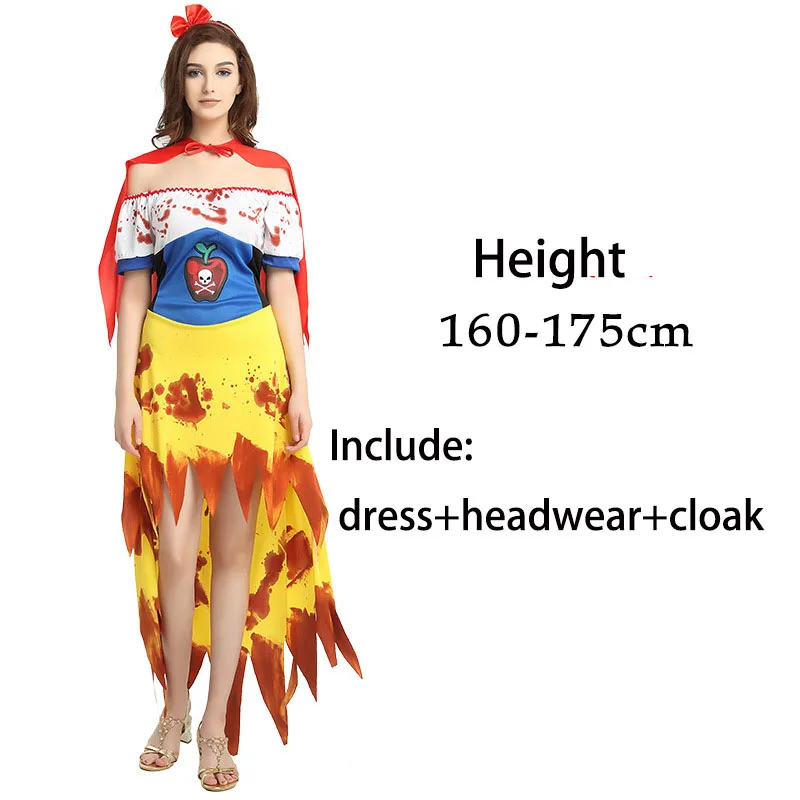 Вампир призрак Невеста дьявол дьявольская ведьма Вуду косплей платье костюмы на
