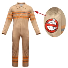 Kids Ghostbusters Jumpsuits Cosplay Costume Kids Boy Girl Ghostbusters Work Bodysuit Cosplay Party Halloween Christmas Costume