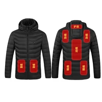 8 areas swinter mens heating jacketusb infrared electric heating vest women outdoor flexible thermal winter warm jacket