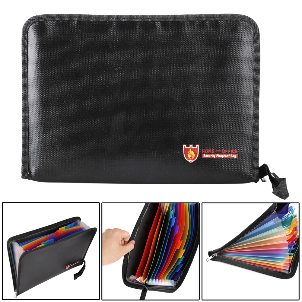 Папка органайзер водостойкая огнестойкая с надписью|Папка для файлов| |