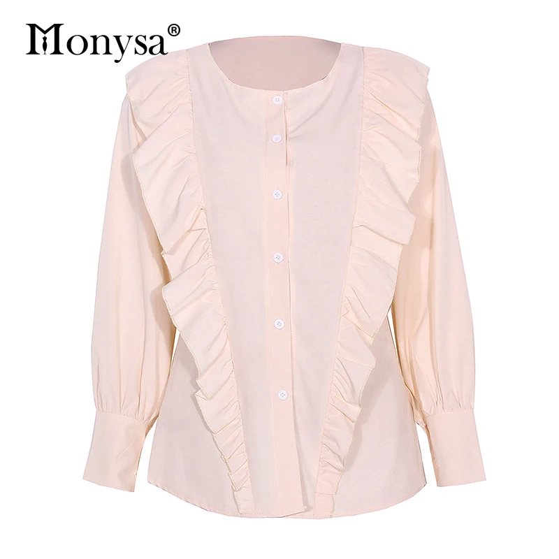 Женская Повседневная рубашка в полоску белая розовая синяя блузка с длинным