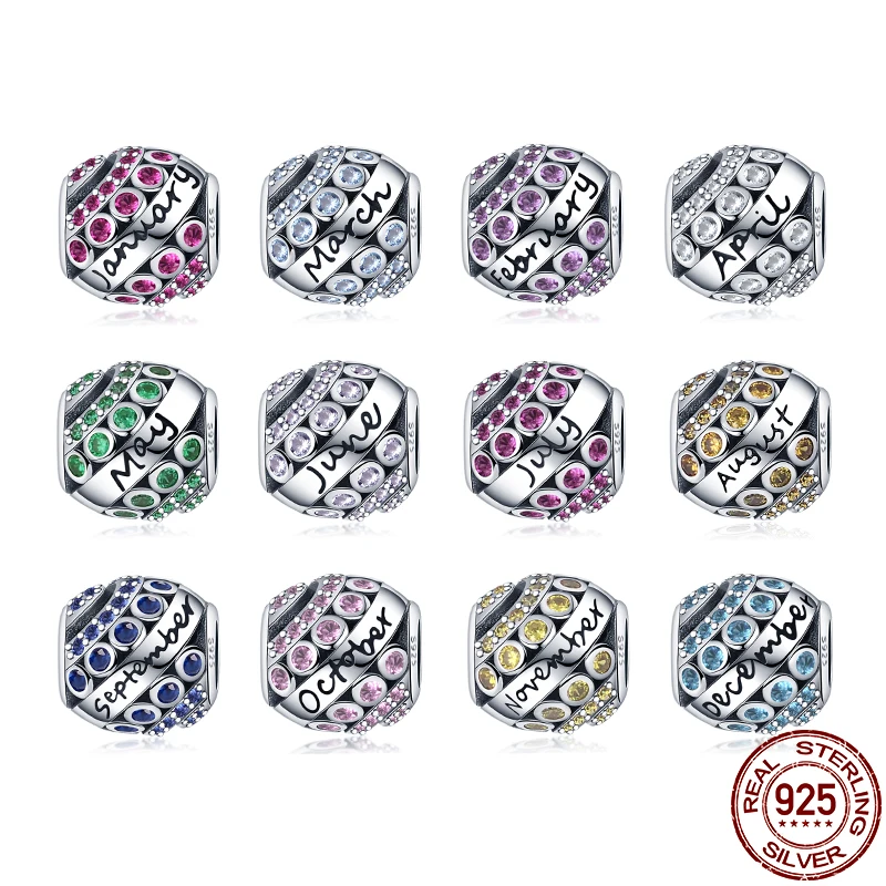 

Очаровательная бусина из серебристого циркона, подходит для браслета Пандоры