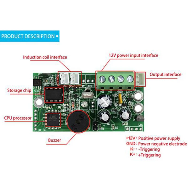 

EMID Access Control Board RFID Embedded Control Board DC12V Normally Closed Control Board