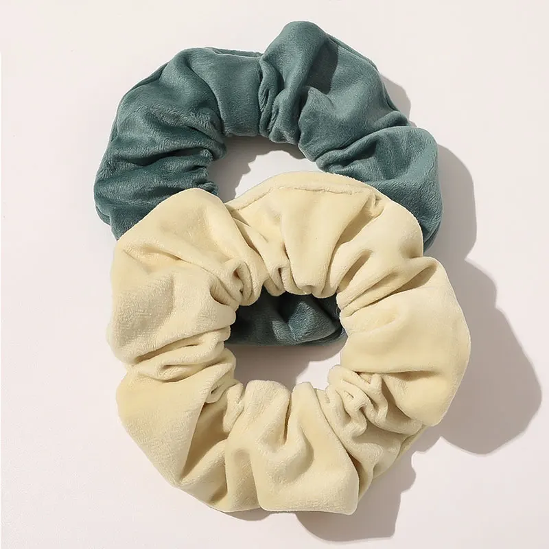 

1Pc Elastic Hair Bands Rubber Band Solid Color Hair Ring Velvet Women Ponytail Holder Hairband Headband Hair Accessories