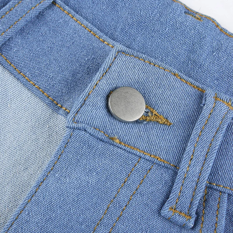 

Patchwork Straight Leg Denim Jeans for Women High Waist Asymmetric Long Pants New Korean Fashion 2021 Cotton Trousers Streetwear