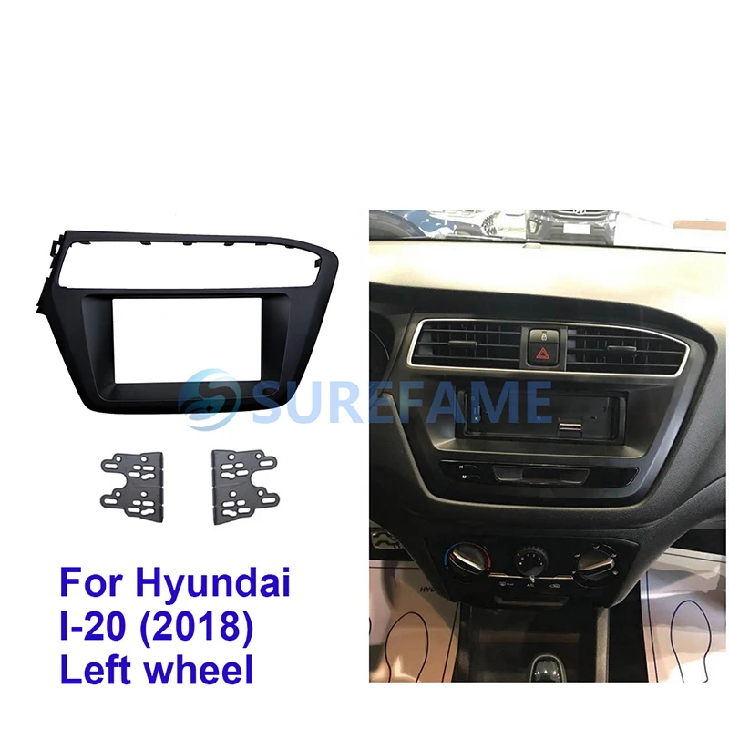 Двойная Din Автомобильная панель Fascia ДЛЯ Hyundai I 20 I20 2018 (левое колесо) комплект для