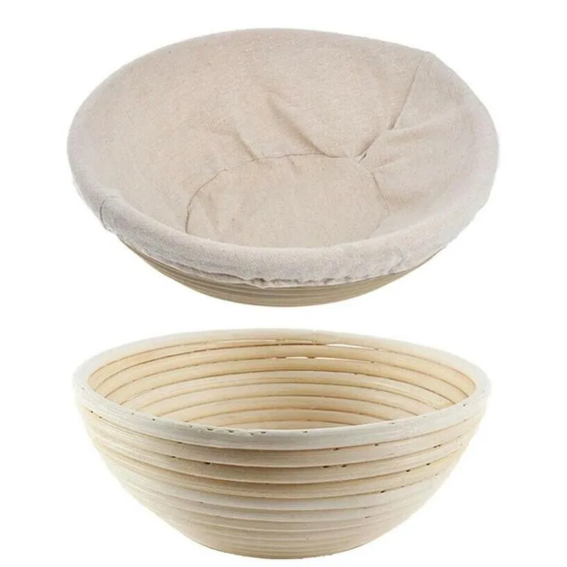 Ручная работа круглая форма ферментация ротанговая корзина кантри Хлеб Багет