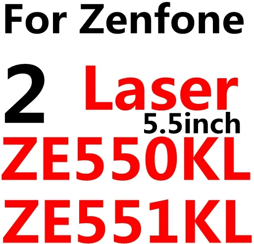 ZE550KL С уровнем твердости 9H 0,26 мм прозрачное закаленное Стекло для Asus Zenfone 2 Laser Ze500KL Ze550KL 5 GO ZC451TG Zenfone 3 Max Zc520TL ZB452KG ZC553KL ZB500KL пленка - Цвет: ZE550KL