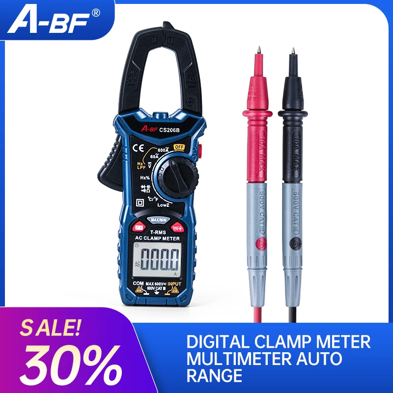 Цифровые токоизмерительные клещи мультиметр с автоматическим выбором диапазона