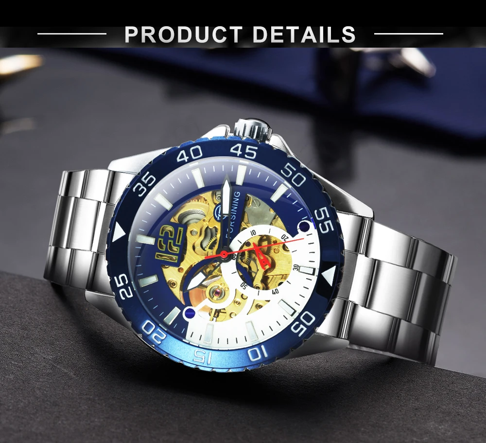 Автоматические механические часы для мужчин классические мужские