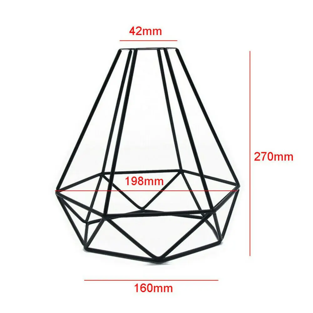 

Vintage Industrial Geometric Cage Pendants Light Loft Ceiling Lamps Shades [3]