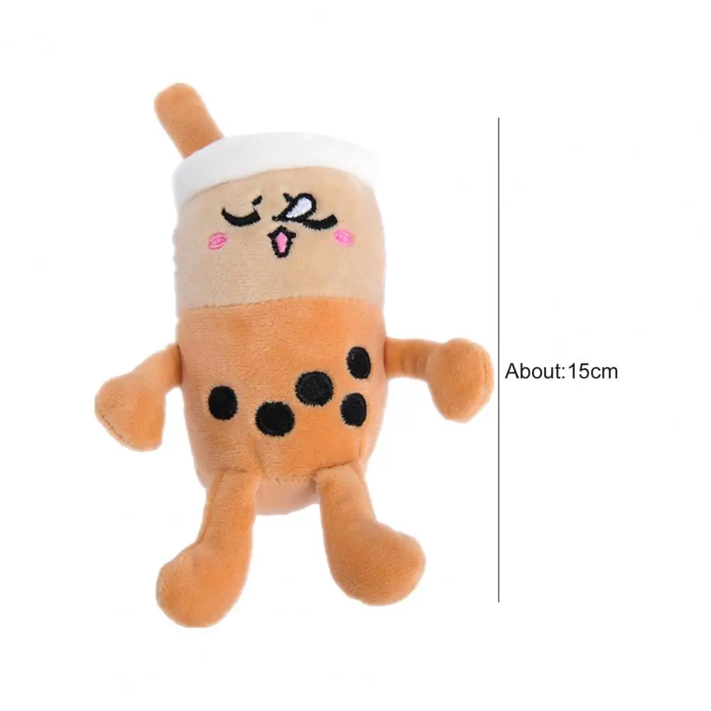 

Multifunctional Bag Pendant Lightweight Easy-carrying Bubble Tea Cup Plush Pendant for Car